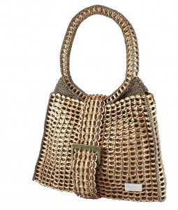 Borsa in pull-tabs Borsa linguette lattine